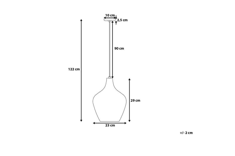 SANGONE Taklampa 23 cm - Kökslampa & pendellampa - Sovrumslampa - Fönsterlampa hängande