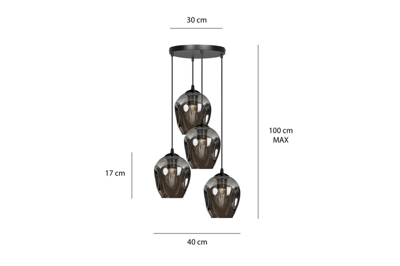 Scandinavian Choice Istar 4 Premium pendel Grafit - Fönsterlampa hängande - Kökslampa & pendellampa - Sovrumslampa