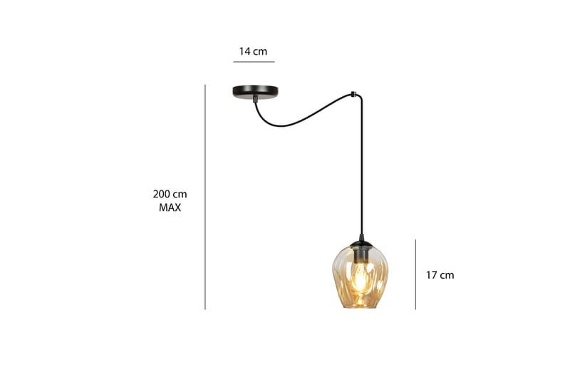 Scandinavian Choice Level 1 pendel Honung - Kökslampa & pendellampa - Sovrumslampa - Fönsterlampa hängande