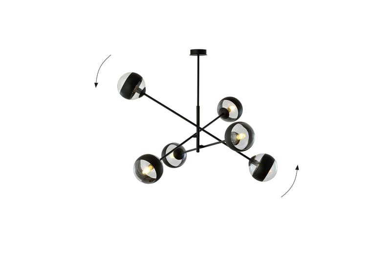 Scandinavian Choice Linear 6 pendel Svart - Kökslampa & pendellampa - Sovrumslampa - Fönsterlampa hängande