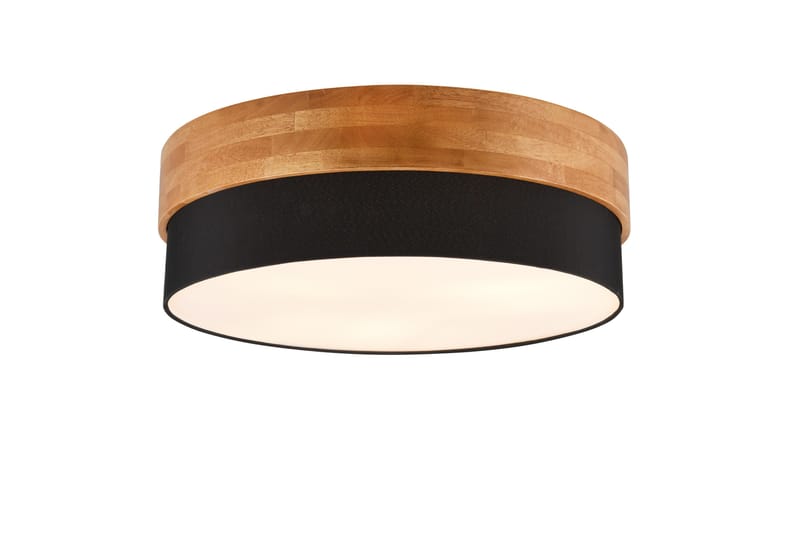 Seasons Plafond 50 cm E14 svart/ trä, Svart/Trä