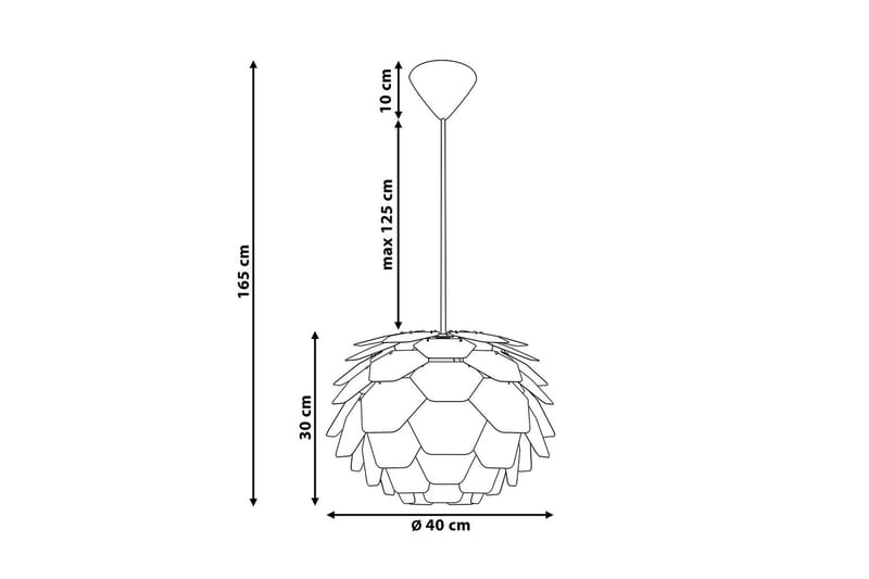 SEGRE Taklampa 40 cm - Kökslampa & pendellampa - Sovrumslampa - Fönsterlampa hängande