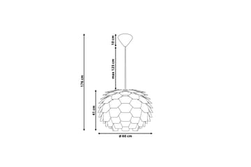 Segre Taklampa 60 cm - Grå - Belysning - Inomhusbelysning & lampor - Taklampor & takbelysning - Kökslampa & pendellampa