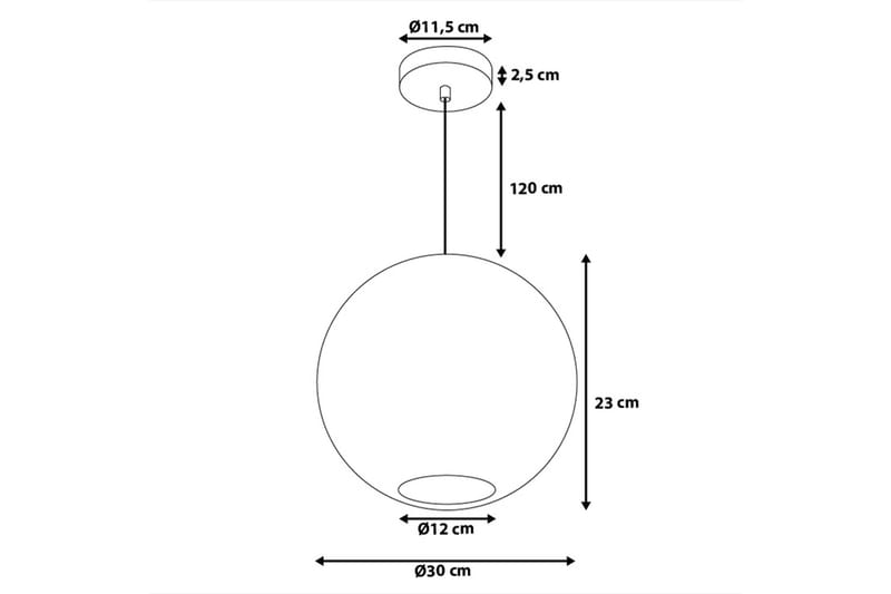 SEINE Taklampa 30 cm - Belysning - Inomhusbelysning & lampor - Taklampor & takbelysning - Kökslampa & pendellampa