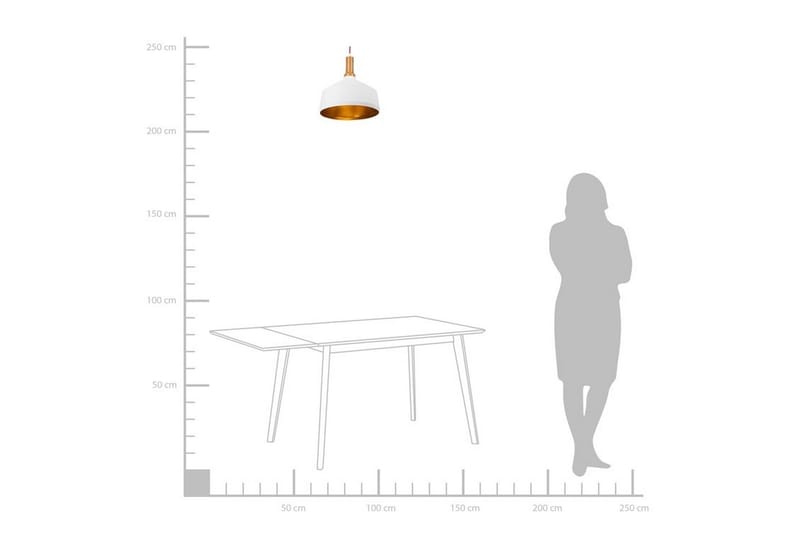 Sepik Taklampa 34 cm - Vit - Belysning - Inomhusbelysning & lampor - Taklampor & takbelysning - Kökslampa & pendellampa