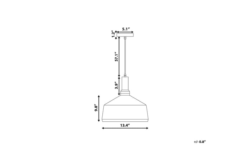 SEPIK Taklampa 34 cm - Kökslampa & pendellampa - Sovrumslampa - Fönsterlampa hängande