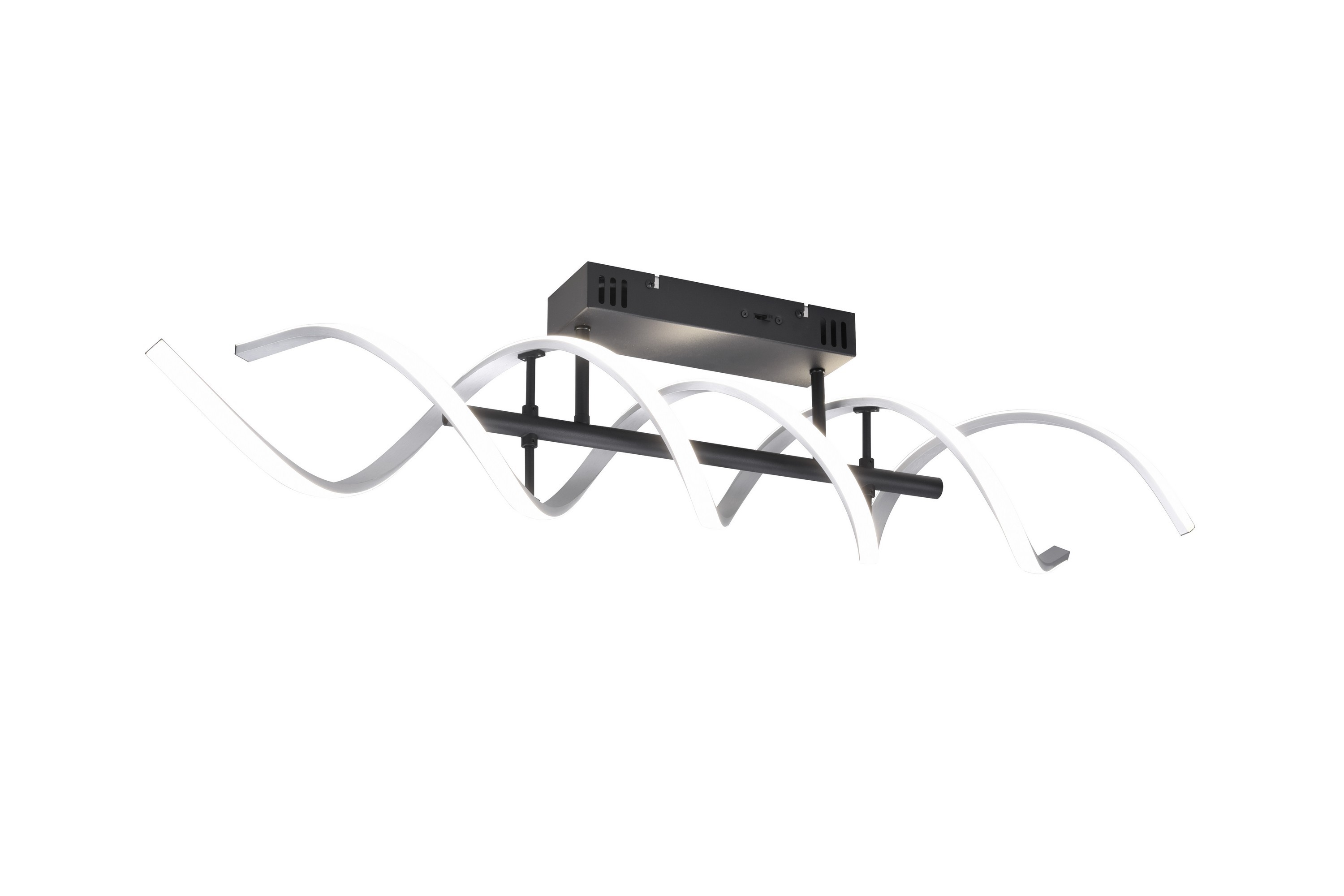 SEQUENCE LED-Taklampa Borstad Aluminium/Matt Svart - Borstad aluminium/Matt svart