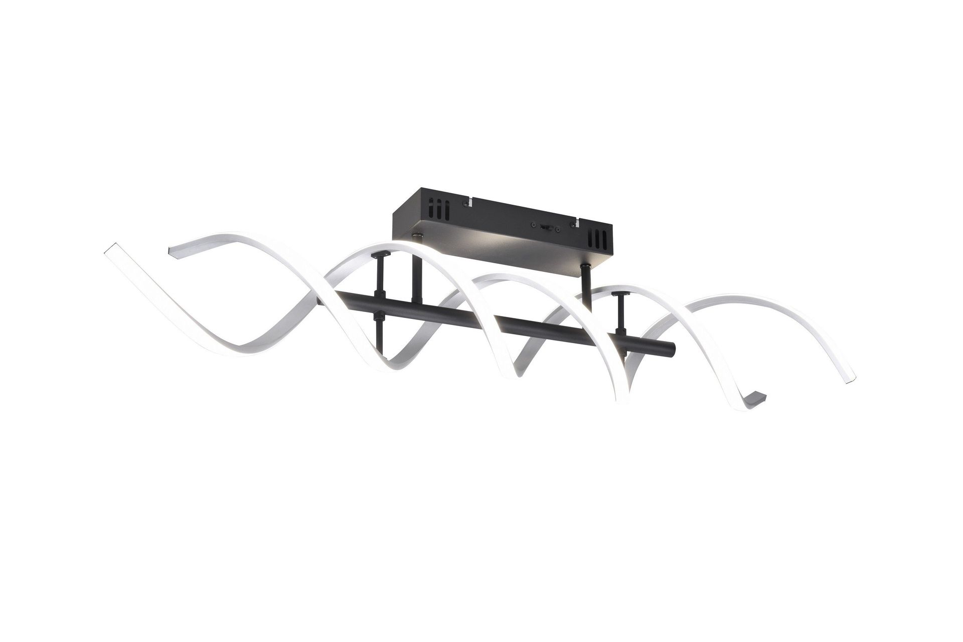 Sequence LED Plafond borstad aluminium/ mattsvart - Borstad aluminium/Matt svart