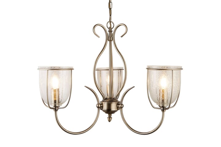SILHOUETTE 3L Ant/Brass CW Glas - Fönsterlampa hängande - Kökslampa & pendellampa - Sovrumslampa