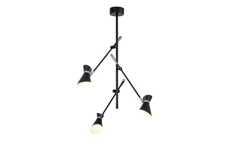 SPOTLIGHT Taklampa 3L LED Matt Svart/Krom - Kökslampa & pendellampa - Sovrumslampa - Fönsterlampa hängande