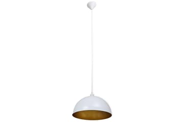 Taklampa 2 st höjdjusterbar halvrund vit - Vit - Belysning - Inomhusbelysning & lampor - Taklampor & takbelysning - Kökslampa & pendellampa
