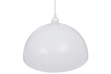 Taklampa 2 st höjdjusterbar halvrund vit - Vit - Belysning - Inomhusbelysning & lampor - Taklampor & takbelysning - Kökslampa & pendellampa