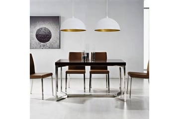 Taklampa 2 st höjdjusterbar halvrund vit - Vit - Belysning - Inomhusbelysning & lampor - Taklampor & takbelysning - Kökslampa & pendellampa