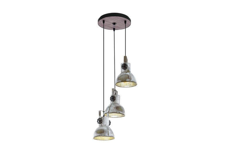 Taklampa Eglo Barnstaple Silver 3L - Eglo - Fönsterlampa hängande - Kökslampa & pendellampa - Sovrumslampa