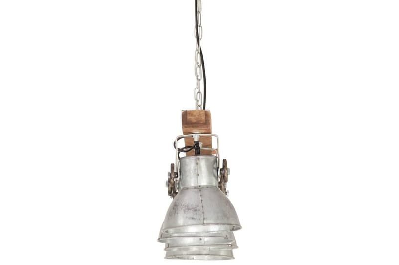 Taklampa industriell silver E27 mangoträ - Silver - Kökslampa & pendellampa - Sovrumslampa - Fönsterlampa hängande