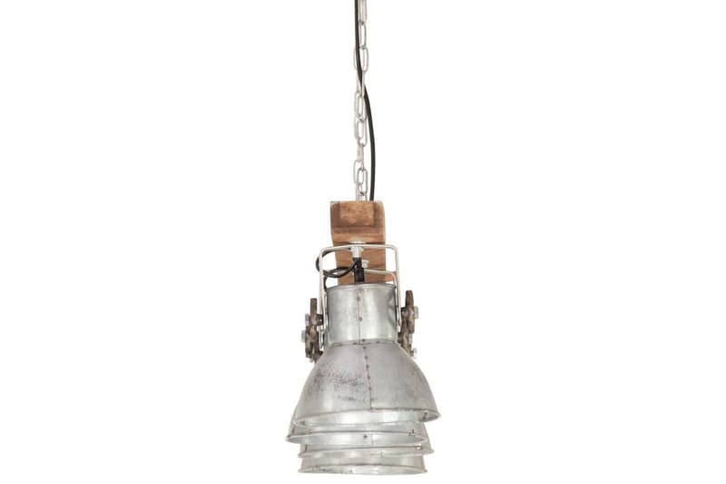 Taklampa industriell silver E27 mangoträ - Silver - Belysning - Inomhusbelysning & lampor - Taklampor & takbelysning - Kökslampa & pendellampa