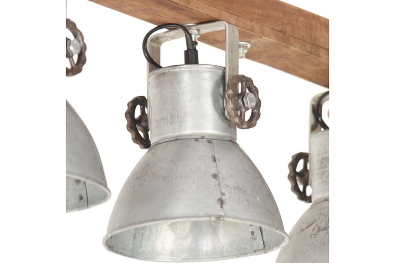 Taklampa industriell silver E27 mangoträ - Silver - Kökslampa & pendellampa - Sovrumslampa - Fönsterlampa hängande