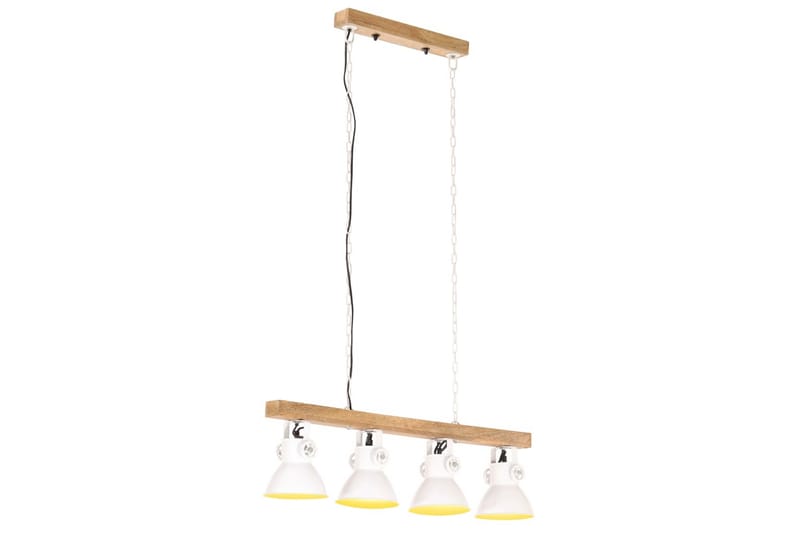 Taklampa industriell vit E27 mangotr�ä - Vit - Kökslampa & pendellampa - Sovrumslampa - Fönsterlampa hängande
