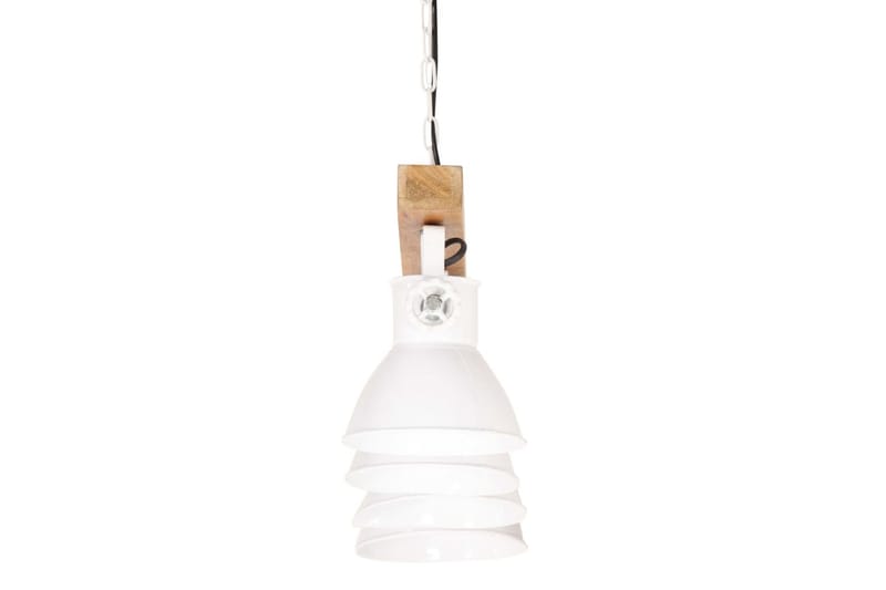 Taklampa industriell vit E27 mangoträ - Vit - Kökslampa & pendellampa - Sovrumslampa - Fönsterlampa hängande