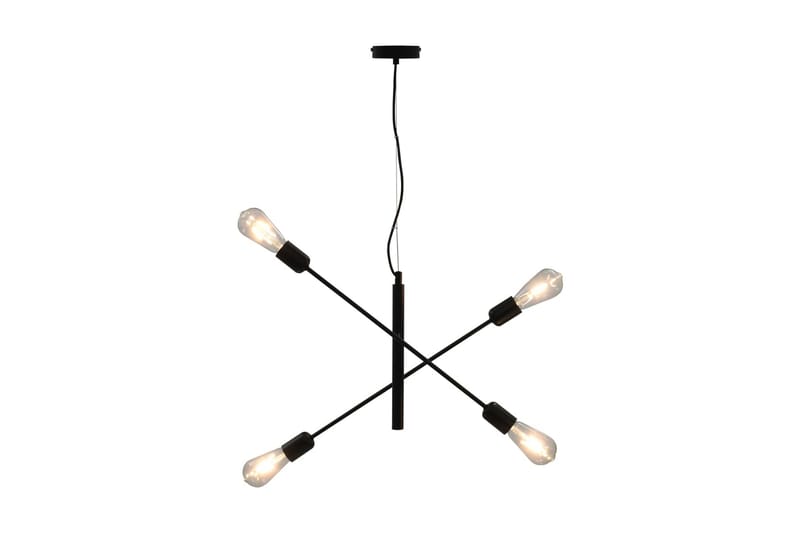Taklampa med glödlampor 2 W svart E27 - Svart - Kökslampa & pendellampa - Sovrumslampa - Fönsterlampa hängande