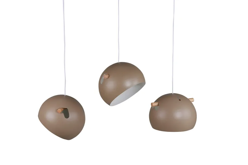 Taklampa Venture Home Tubbie Beige 29 x 22 x 97 - Brun - Belysning - Inomhusbelysning & lampor - Taklampor & takbelysning - Kökslampa & pendellampa