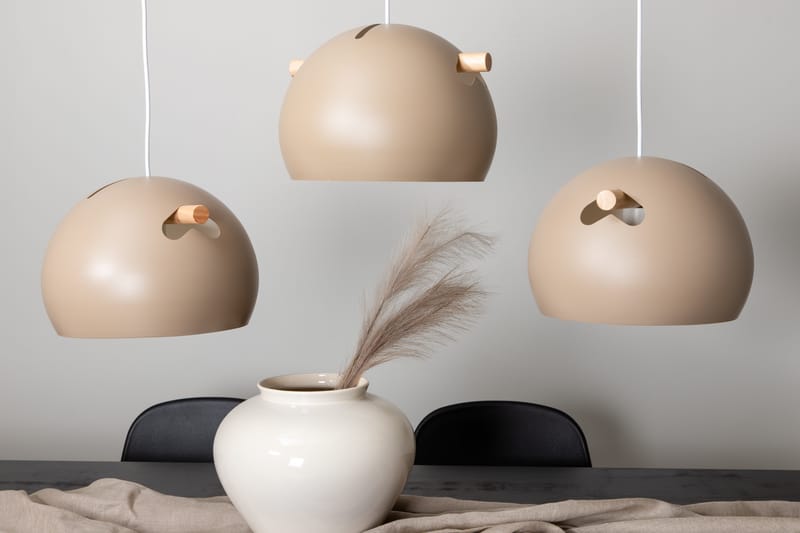 Taklampa Venture Home Tubbie Beige 29 x 22 x 97 - Brun - Belysning - Inomhusbelysning & lampor - Taklampor & takbelysning - Kökslampa & pendellampa