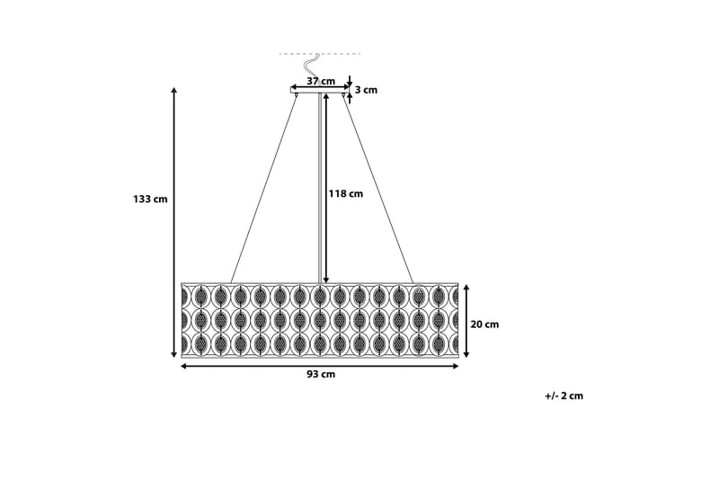 TENNA L Taklampa 81 cm - Kökslampa & pendellampa - Sovrumslampa - Fönsterlampa hängande