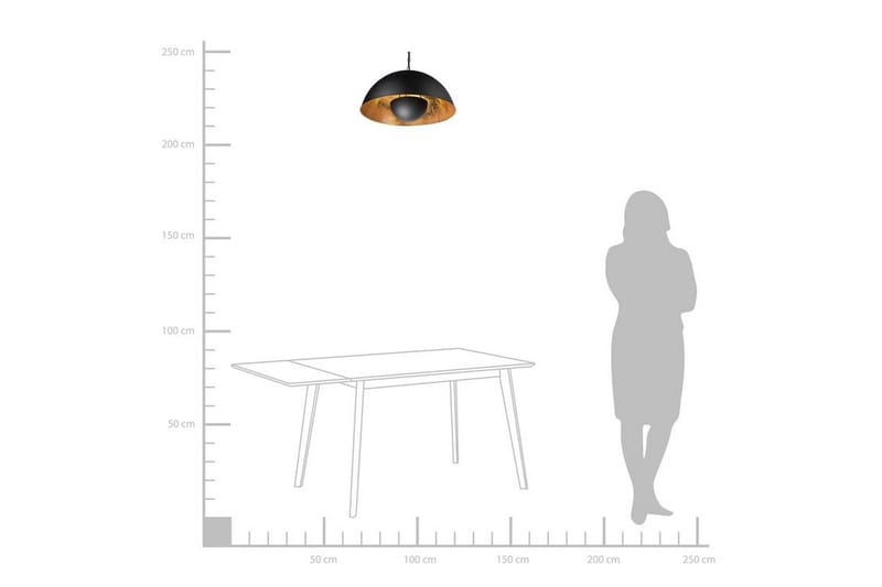 Thames Ii Taklampa 50 cm - Svart - Belysning - Inomhusbelysning & lampor - Taklampor & takbelysning - Kökslampa & pendellampa