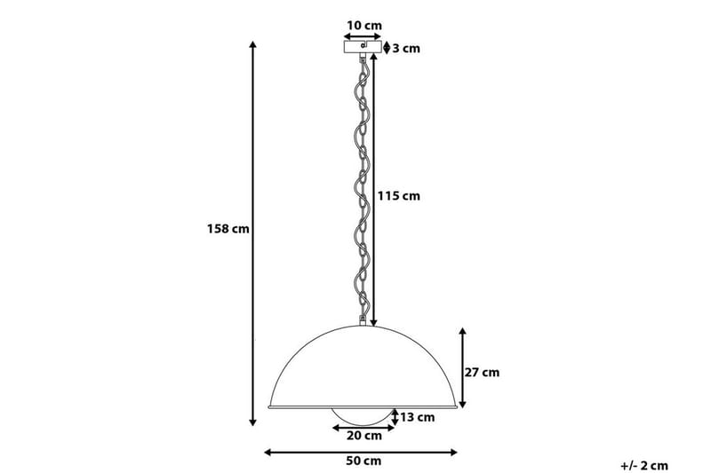 THAMES II Taklampa 50 cm - Kökslampa & pendellampa - Sovrumslampa - Fönsterlampa hängande