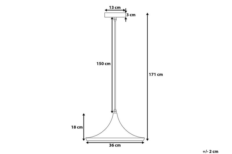 YAMUNA Taklampa 36 cm - Kökslampa & pendellampa - Sovrumslampa - Fönsterlampa hängande