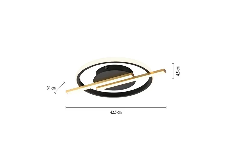 Korsa Just Light Taklampa - Brass - Belysning - Inomhusbelysning & lampor - Taklampor & takbelysning - Plafond
