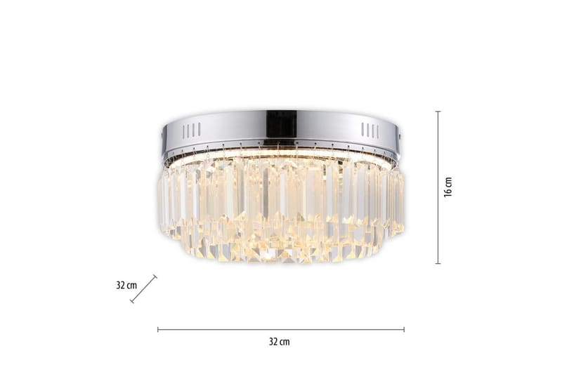 Krista Paul Neuhaus Taklampa - Chrome - Belysning - Inomhusbelysning & lampor - Taklampor & takbelysning - Plafond