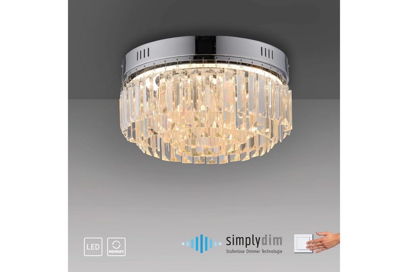 Krista Paul Neuhaus Taklampa - Chrome - Belysning - Inomhusbelysning & lampor - Taklampor & takbelysning - Plafond