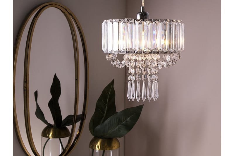 Adorn Ljuskrona 24 cm - Transparent - Belysning - Inomhusbelysning & lampor - Taklampor & takbelysning - Kristallkrona & takkrona