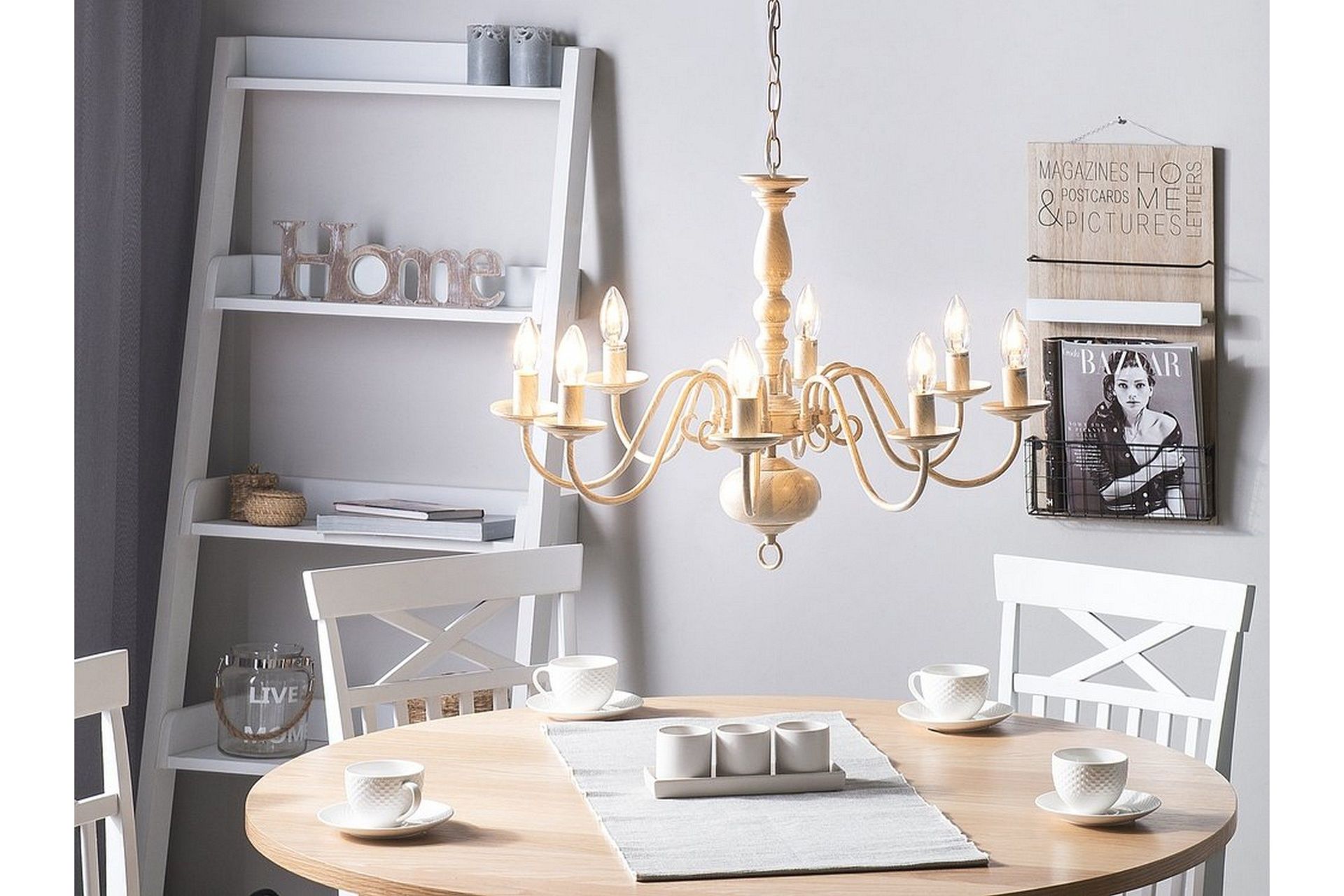 Brithon Ljuskrona 59 cm - Vit