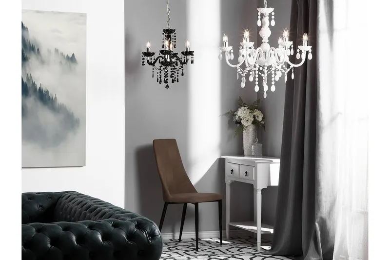 Kalang Ljuskrona 50 cm - Svart - Belysning - Inomhusbelysning & lampor - Taklampor & takbelysning - Kristallkrona & takkrona