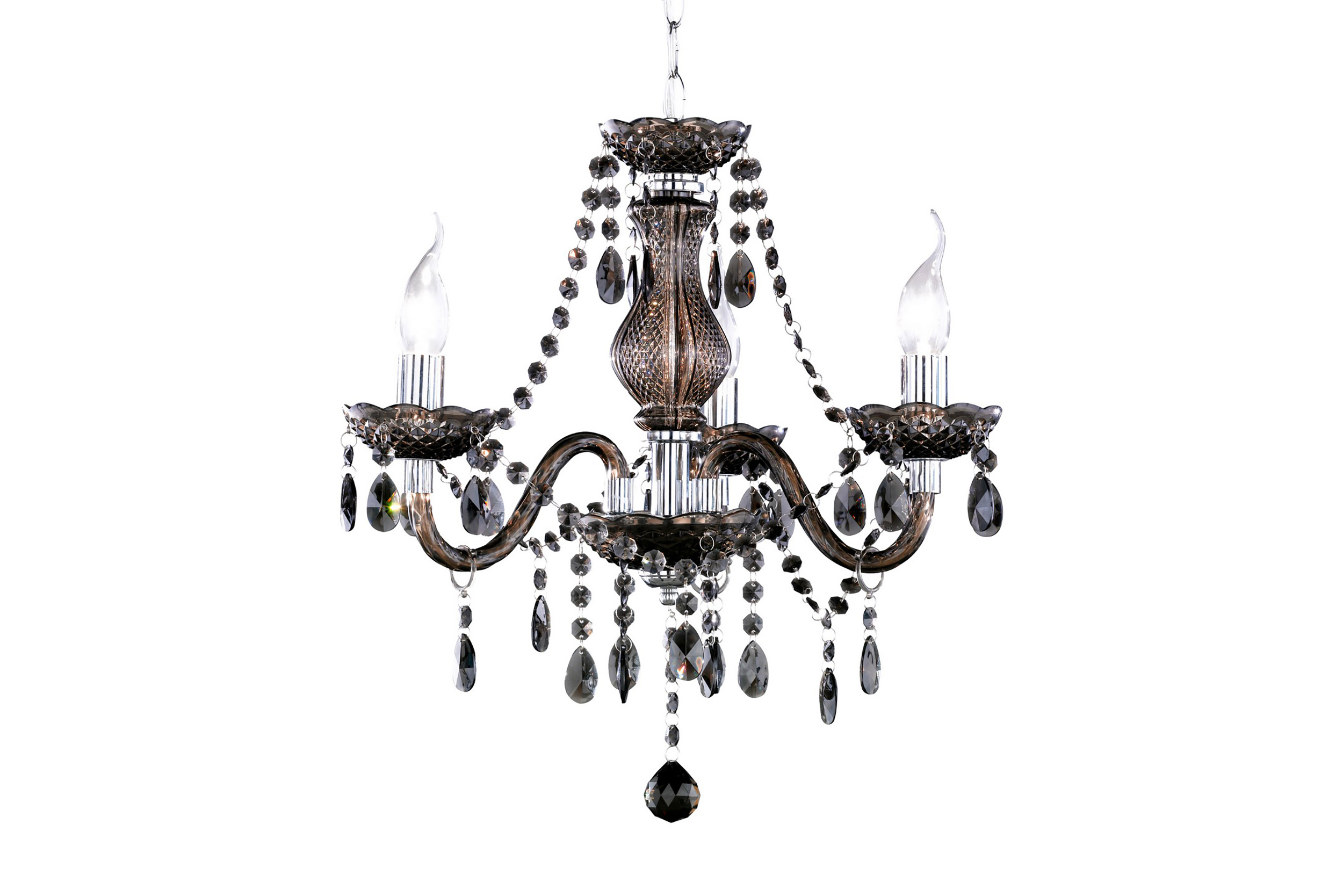 LUSTER Kristallkrona Svart - Svart