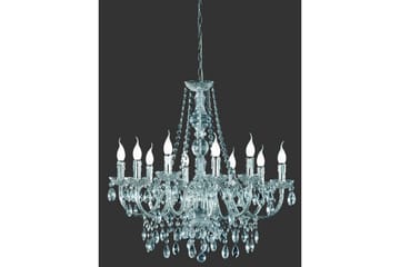 Luster Ljuskrona 10L E14 transparent - Transparent - Belysning - Inomhusbelysning & lampor - Taklampor & takbelysning - Kristallkrona & takkrona
