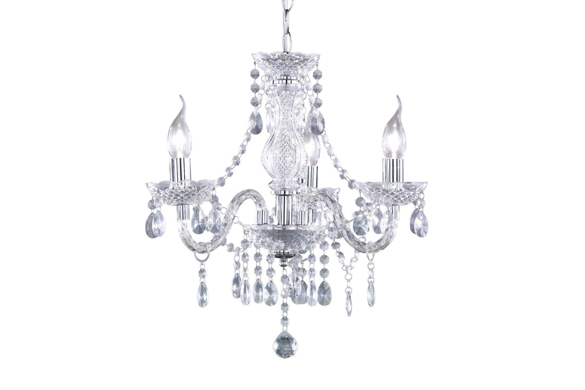 Luster Ljuskrona 3L E14 transparent - Transparent