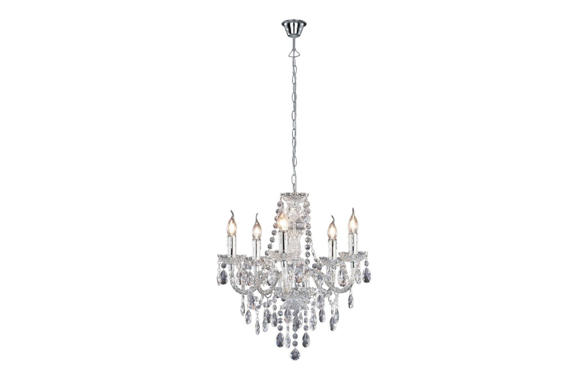 Luster Ljuskrona 5L E14 transparent - Transparent