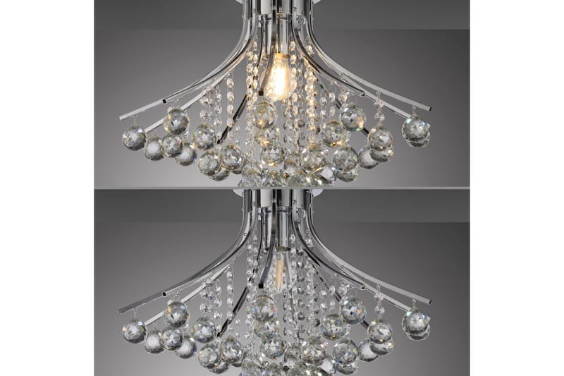 Kulunka Just Light Krona - Chrome - Belysning - Inomhusbelysning & lampor - Taklampor & takbelysning - Kristallkrona & takkrona