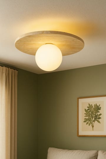 Kummer Taklampa - Beige Och Vit - Belysning - Inomhusbelysning & lampor - Taklampor & takbelysning - Kristallkrona & takkrona