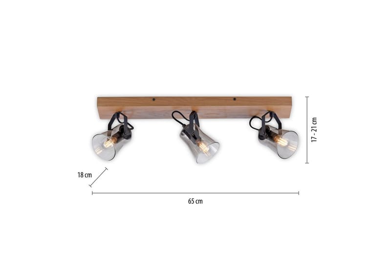 Langström Just Light Taklampa - Wood - Belysning - Inomhusbelysning & lampor - Taklampor & takbelysning - Plafond