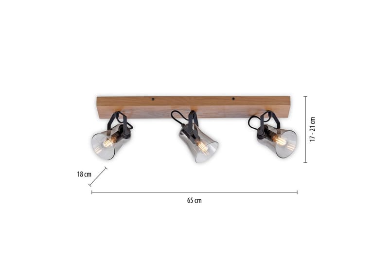 Langström Just Light Taklampa - Wood - Belysning - Inomhusbelysning & lampor - Taklampor & takbelysning - Plafond
