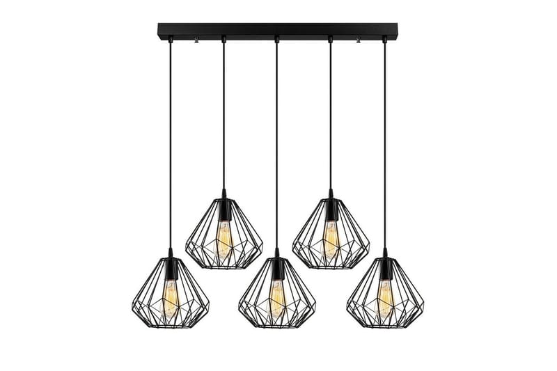 Ljuskrona Almasi Five Svart - Svart - Belysning - Inomhusbelysning & lampor - Taklampor & takbelysning - Kökslampa & pendellampa