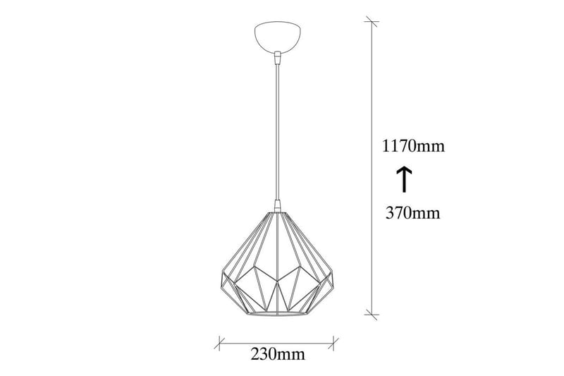 Ljuskrona Almasi Single Svart - Svart - Belysning - Inomhusbelysning & lampor - Taklampor & takbelysning - Kökslampa & pendellampa