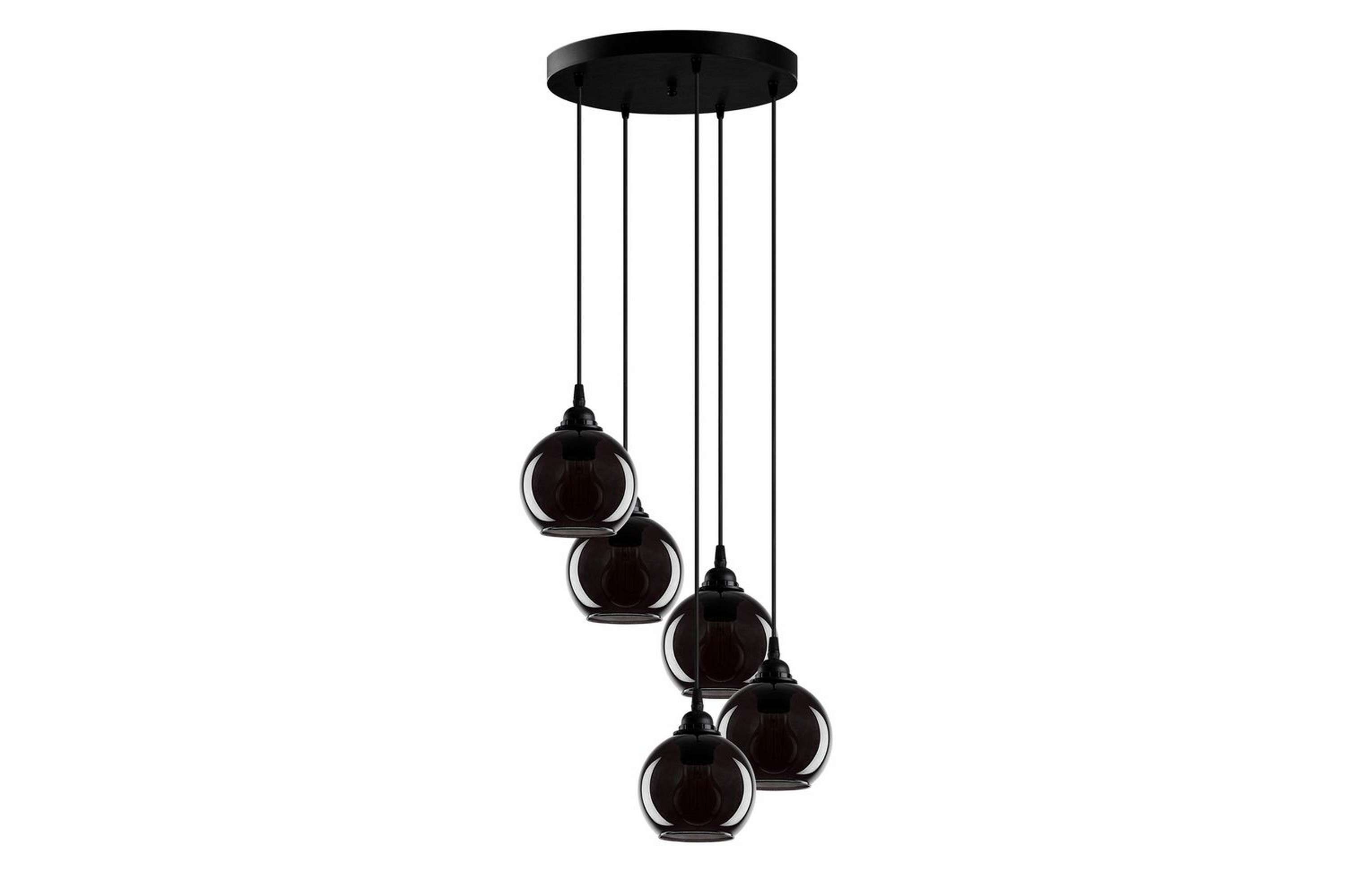 Ljuskrona Balra Rök - Mörkgrå