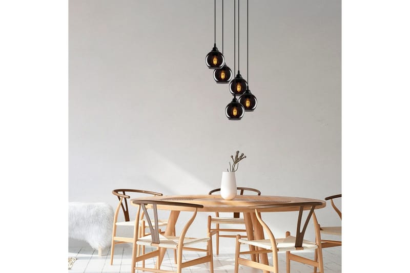 Ljuskrona Balra Rök - Mörkgrå - Belysning - Inomhusbelysning & lampor - Taklampor & takbelysning - Kökslampa & pendellampa