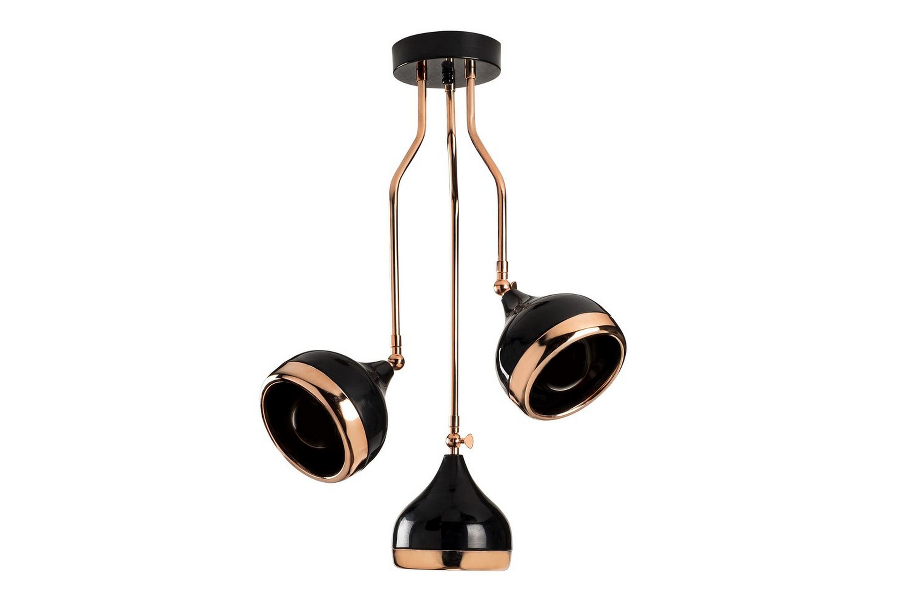 Ljuskrona Beloulfield Svart / Koppar - Koppar/Svart