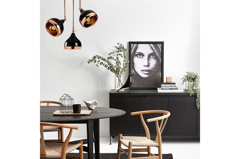 Ljuskrona Beloulfield Svart / Koppar - Koppar/Svart - Belysning - Inomhusbelysning & lampor - Taklampor & takbelysning - Kökslampa & pendellampa